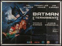 9d104 BATMAN FOREVER Argentinean 43x58 '95 Val Kilmer, Nicole Kidman, Tommy Lee Jones, Jim Carrey!