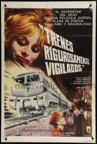 9d120 CLOSELY WATCHED TRAINS Argentinean '66 Ostre Sledovane Vlaky, classic coming-of-age comedy!
