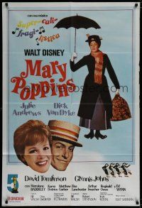 9d142 MARY POPPINS Argentinean R70s Julie Andrews & Dick Van Dyke in Walt Disney's musical classic