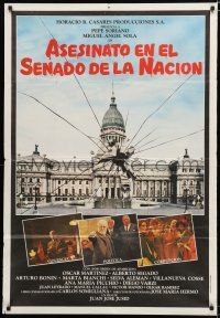 9d144 MURDER IN THE SENATE Argentinean '84 Argentine political murder movie, cool image!