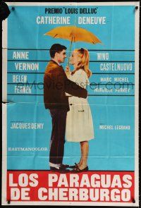 9d162 UMBRELLAS OF CHERBOURG Argentinean '64 Catherine Deneuve classic directed by Jacques Demy!