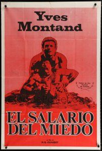 9d167 WAGES OF FEAR Argentinean R60s Yves Montand, Henri-Georges Clouzot's suspense classic!