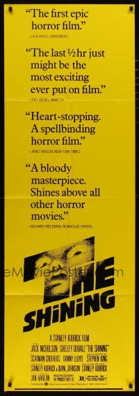 9d098 SHINING door panel '80 Stephen King & Stanley Kubrick horror masterpiece, Jack Nicholson!