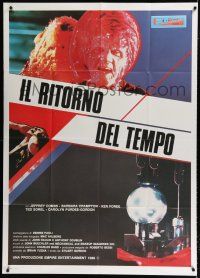 9d313 FROM BEYOND Italian 1p '86 H.P. Lovecraft, different science fiction horror image!