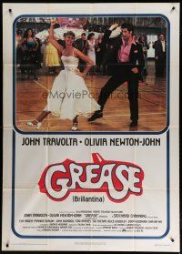 9d319 GREASE Italian 1p '78 John Travolta & Olivia Newton-John dancing in a most classic musical!