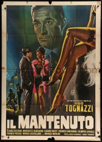 9d326 HIS WOMEN Italian 1p R60s Paradiso art of Ugo Tognazzi with sexy prostitute & legs!