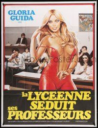 9d327 HOW TO SEDUCE YOUR TEACHER export Italian 1p '79 art of sexy half-naked teacher Gloria Guida!