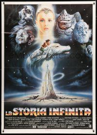 9d354 NEVERENDING STORY Italian 1p '84 Wolfgang Petersen, great different fantasy art by Casaro!