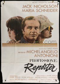 9d363 PASSENGER Italian 1p '75 Michelangelo Antonioni, c/u of Jack Nicholson & Maria Schneider!