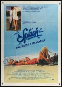 9d387 SPLASH Italian 1p '84 best image of mermaid Daryl Hannah, Tom Hanks, romantic fantasy!