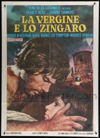 9d402 VIRGIN & THE GYPSY Italian 1p '70 from D.H. Lawrence novel, Joanna Shimkus, sexy Casaro art!