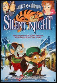 9e768 BUSTER & CHAUNCEY'S SILENT NIGHT video poster '98 Christmas holiday animated musical comedy!