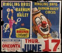9e112 RINGLING BROS & BARNUM & BAILEY CIRCUS circus poster '50s Francis Brunn, Coplan art!