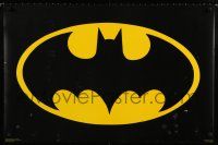9e603 BATMAN commercial poster '64 The Caped Crusader, great image of bat symbol!