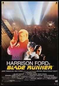 9e610 BLADE RUNNER Italian commercial poster '82 Harrison Ford, replicant Rutger Hauer, Sean Young