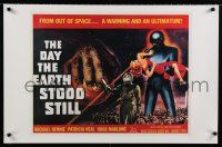 9e623 DAY THE EARTH STOOD STILL commercial poster '84 Robert Wise, art of Gort, Patricia Neal!