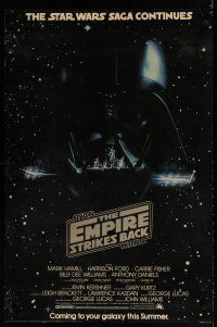 9e629 EMPIRE STRIKES BACK commercial poster '80 George Lucas classic, Darth Vader!