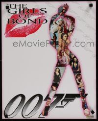 9e638 GIRLS OF BOND special poster '09 sexy silhouette w/montage of Bond Girls inside!