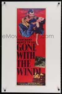 9e641 GONE WITH THE WIND commercial poster '84 Clark Gable, Vivien Leigh, Leslie Howard!