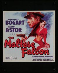 9e663 MALTESE FALCON commercial poster '70s Humphrey Bogart, Mary Astor, John Huston!