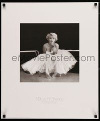 9e685 MARILYN MONROE Swiss commercial poster '86 cool Milton H. Greene image seated in dress!
