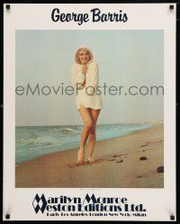 9e669 MARILYN MONROE commercial poster '81 George Barris image of sexy starlet, Chilly Wind!