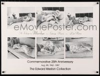 9e677 MARILYN MONROE commercial poster '87 tribute, George Barris images of her on couch & bed!