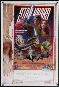 9e701 REVENGE OF THE SITH style D commercial poster '07 Star Wars Episode III, art by Matt Busch!