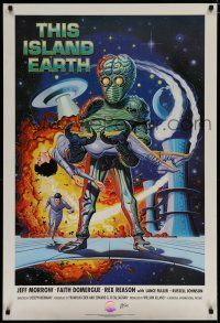 9e722 THIS ISLAND EARTH signed art print '90 by artist Mitch O'Connell, great sci-fi art!