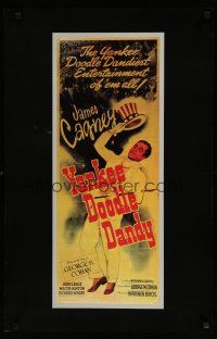 9e732 YANKEE DOODLE DANDY commercial poster '80s James Cagney as George M. Cohan!