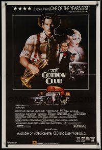 9e781 COTTON CLUB video poster '84 Francis Ford Coppola, Richard Gere, Diane Lane!