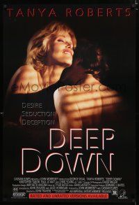 9e791 DEEP DOWN video poster '95 desire, seduction, deception, sexy Tanya Roberts!