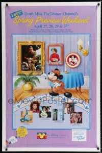 9e283 DISNEY CHANNEL: SPRING PREVIEW WEEKEND TV tv poster '89 Mickey Mouse's house!