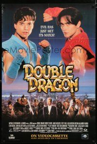 9e797 DOUBLE DRAGON video poster '94 two halves of an ancient puzzle are the only hope!