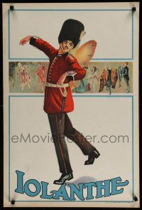 9e137 IOLANTHE stage play English double crown 1930s wonderful full-length art of soldier!