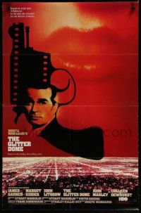 9e288 GLITTER DOME 2-sided tv poster '84 Margot Kidder, art of James Garner in gun!