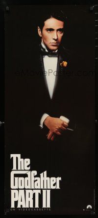 9e826 GODFATHER PART II video poster R91 Al Pacino in Francis Ford Coppola classic crime sequel!