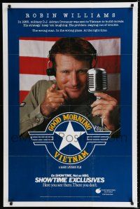 9e289 GOOD MORNING VIETNAM tv poster R89 Vietnam radio DJ Robin Williams, Barry Levinson directed!