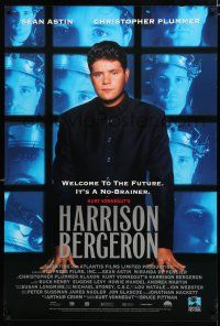 9e832 HARRISON BERGERON video poster '95 Sean Astin in title role, welcome to the future!