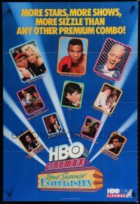 9e291 HBO CINEMAX: YOUR SUMMER ENTERTAINERS TV tv poster '87 Max Headroom, Mike Tyson!