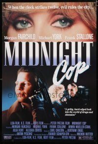 9e851 KILLING BLUE video poster '88 sexy Morgan Fairchild, Michael York, Stallone, Midnight Cop!