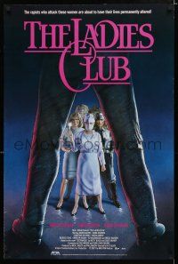 9e854 LADIES CLUB video poster '86 Diana Scarwid, when these ladies get together, men come apart!