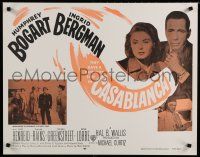 9e992 CASABLANCA REPRO 22x28 commercial poster '80s Bogart, Bergman, Michael Curtiz classic!