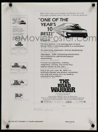 9e211 MAD MAX 2: THE ROAD WARRIOR 4 page ad-mat '81 Mel Gibson returns as Mad Max!