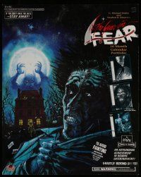 9e215 YEAR IN FEAR set of 17 w/one signed calendar pages '91 by G. Michael Dobbs, horror artwork!
