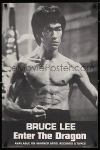 9e343 ENTER THE DRAGON soundtrack 18x28 music poster '73 Bruce Lee kung fu classic!