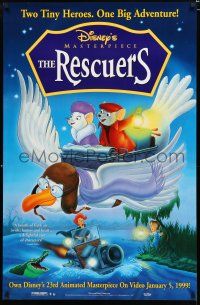 9e899 RESCUERS video poster R99 Disney mouse adventure cartoon from the depths of Devil's Bayou!