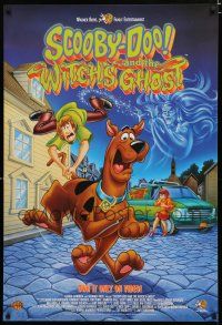 9e910 SCOOBY-DOO & THE WITCH'S GHOST video poster '99 wacky classic animated cartoon mystery!