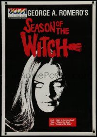 9e913 SEASON OF THE WITCH video poster R86 George Romero, huge close up of monster!