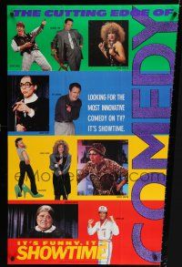 9e309 SHOWTIME: THE CUTTING EDGE OF COMEDY TV tv poster '89 Gallagher, Jonathan Winters, Super Dave
